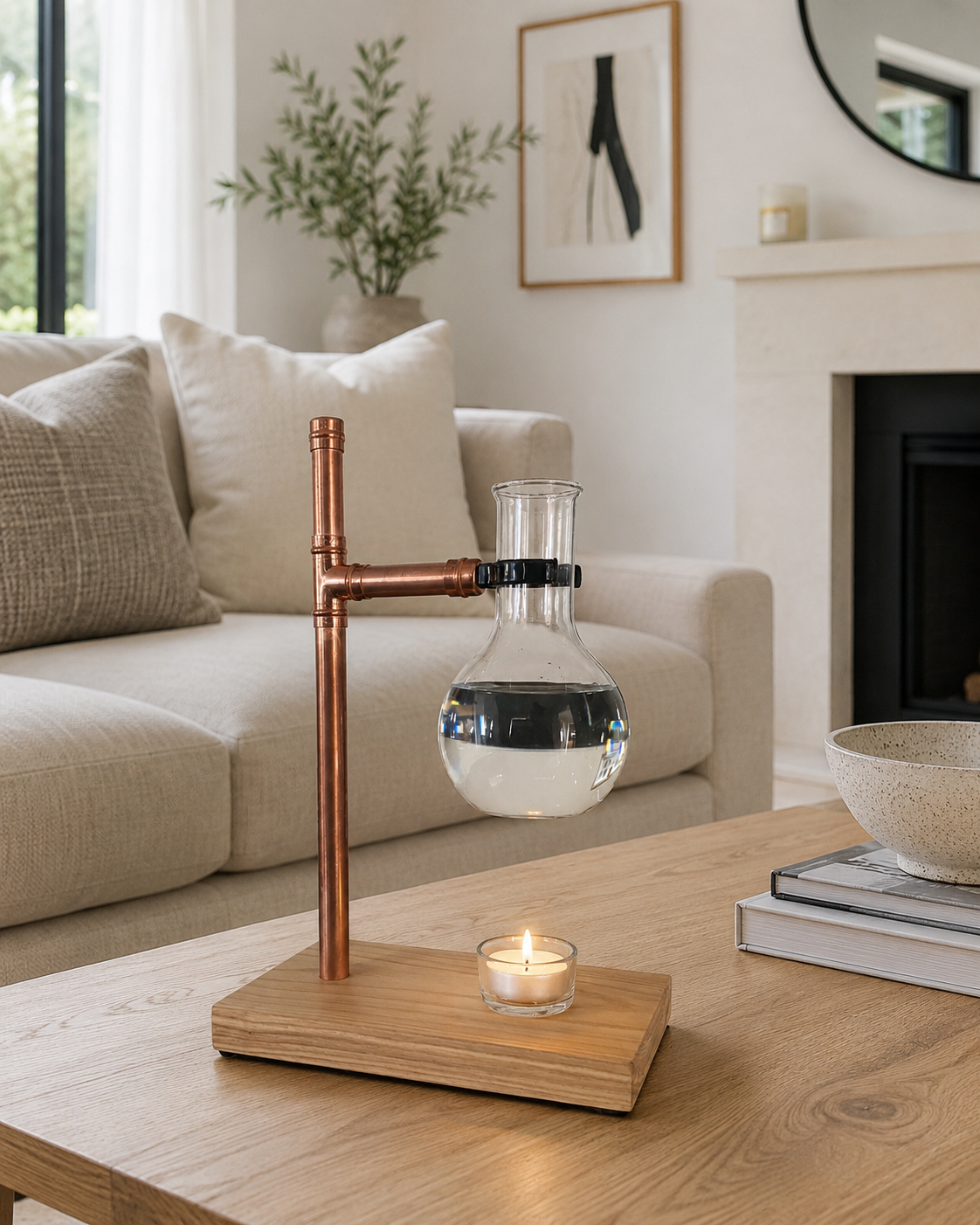 Ash & Copper Oil Burner